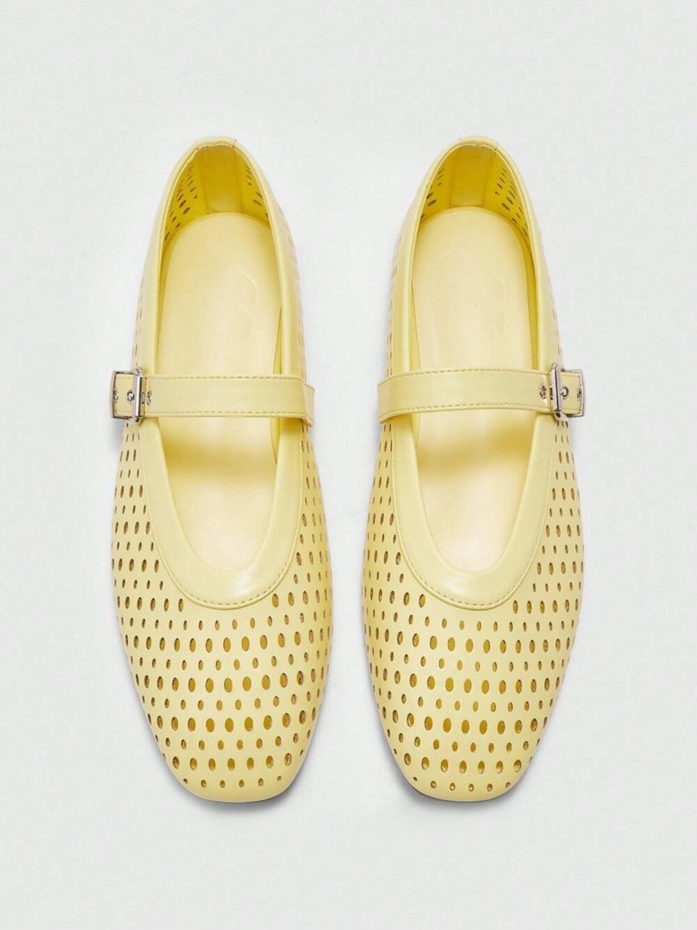 Yellow Business Casual Women's Versatile Casual Mary Jane Flat Shoes